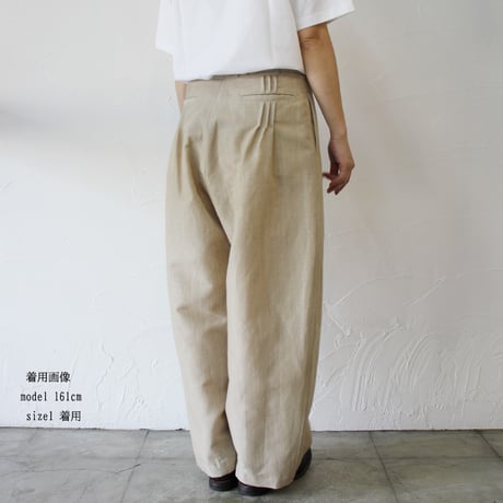 SUSURI ススリ　コネマラパンツ　#beige 【送料無料】