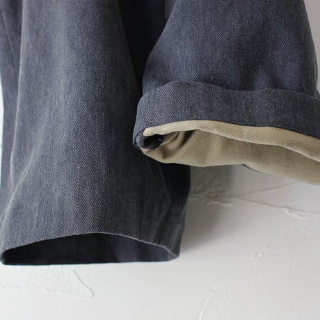 **size2のみSALE**atelier naruse アトリエナルセ　カツラギコットンリネンサスペンダーパンツ　#オリーブ、ネイビー
