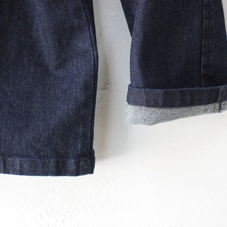 TRAVAIL MANUEL トラバイユマニュアル　ストレッチデニムペグパンツ　#INDIGO , BLACK
