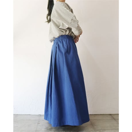 **またまた再入荷** Linenya リネンヤ　高密度コットンタックスカート
