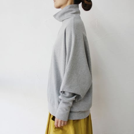 **再入荷** Linenya　リネンヤ　ミリタリー復刻フライスハイネックプルオーバー　#グレー、ネイビー　【送料無料】