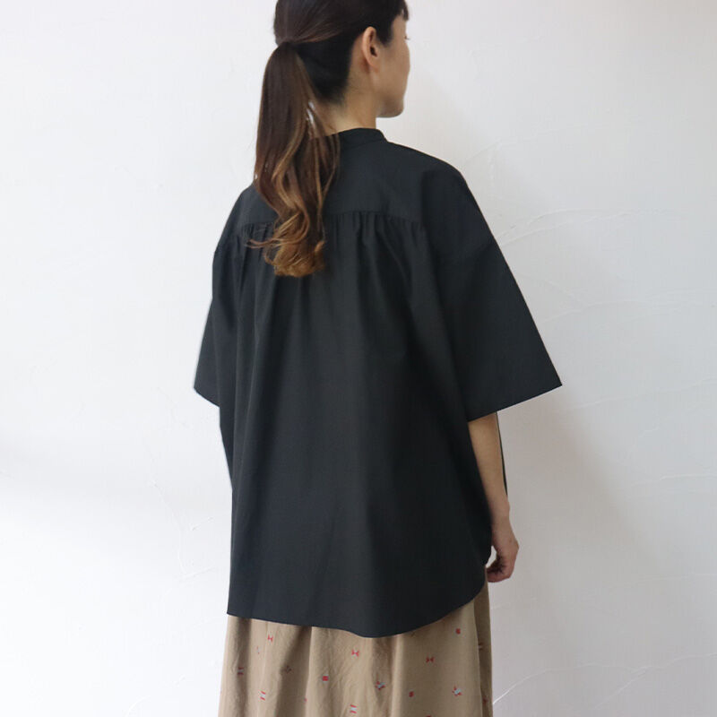 リネンヤ Linenya シャツ LinenYa リネンヤ リネンバンドカラー半袖