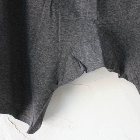 **再入荷**　homspun ホームスパン　60/1天竺キュロット　#サラシ、TOPグレー、TOPチャコール、ブラック