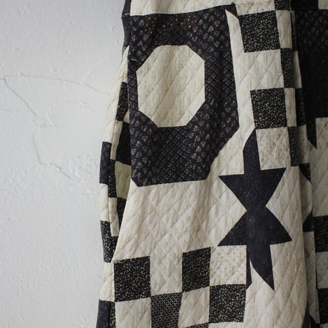 ASEEDONCLOUD アシードンクラウド　Map quilt print Study uniform dress #off white 【送料無料】