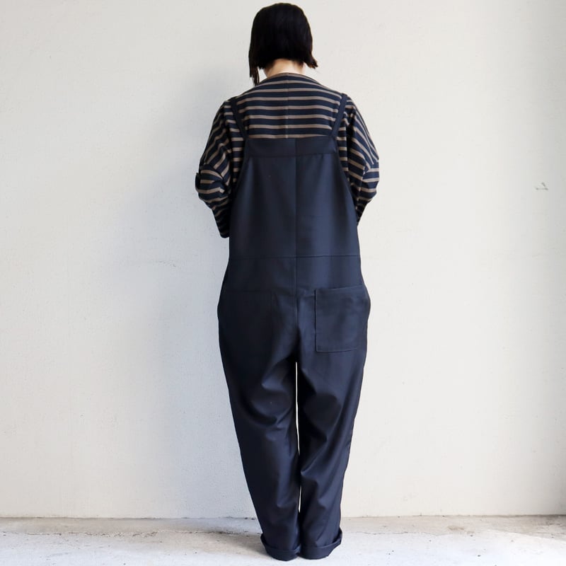 maomade マオメイド T/Rサロペット #カーキブラウン、ブラック