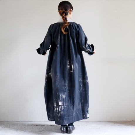 ASEEDONCLOUD アシードンクラウド　Fog forest denim Tea garden gown #black 【送料無料】