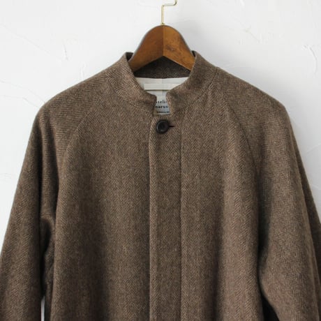 atelier naruse アトリエナルセ　wool linen tweed stand collar coat　ウールリネンツイードスタンドカラーコート