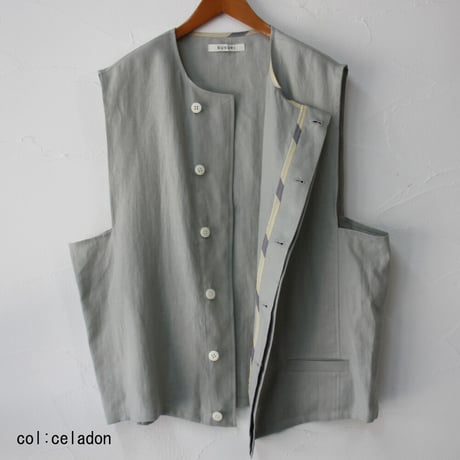SUSURI ススリ　ディグベスト　#navy , khaki , celadon 　【送料無料】