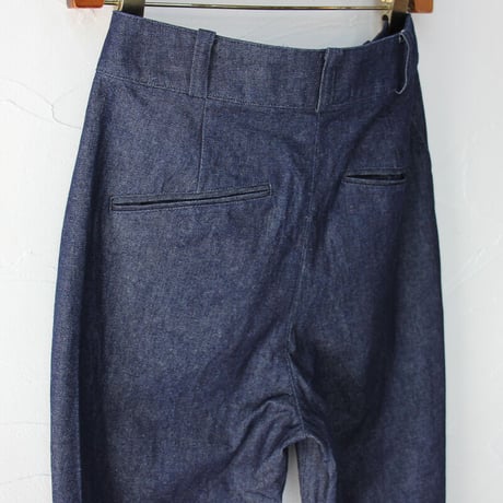 atelier naruse アトリエナルセ　コットンデニムペックトップパンツ cotton denim peck top pants　#indigo