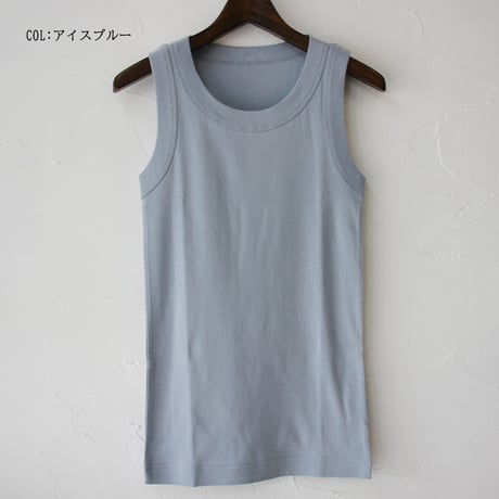 **2025s/s分到着** homspun ホームスパン　40/1度詰めフライスタンクトップ