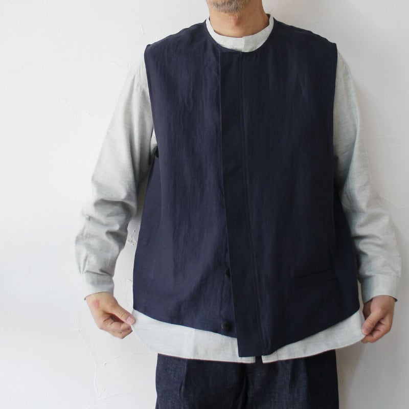 SUSURI ススリ ディグベスト #navy , khaki , celadon 【送料無