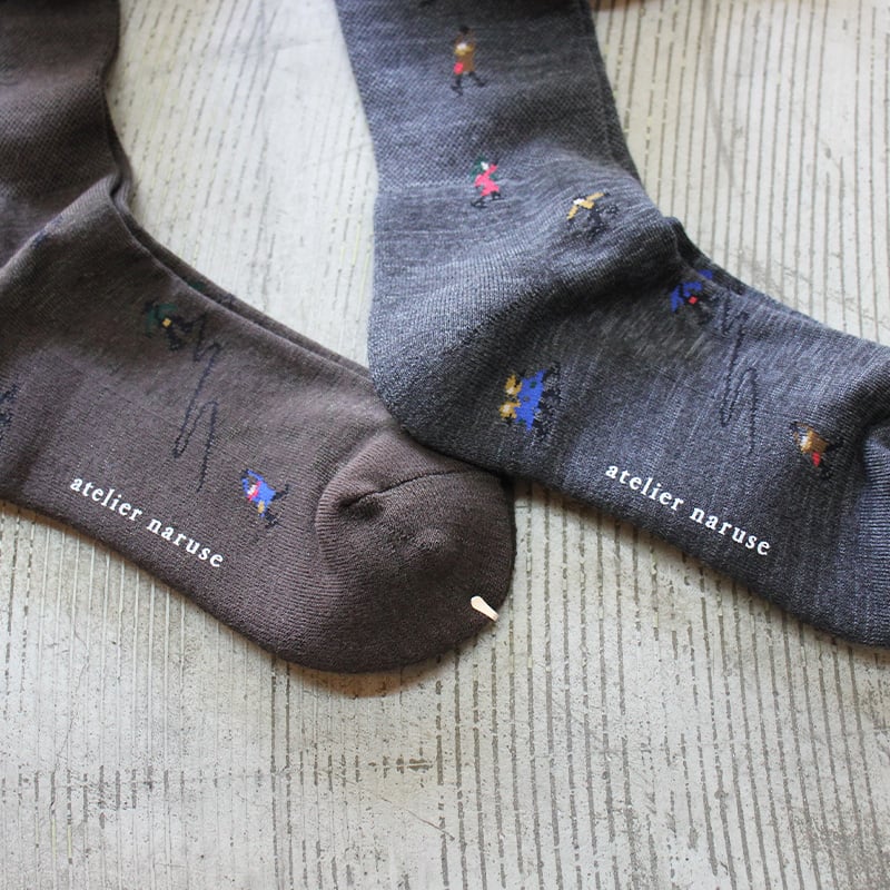 美品　アトリエナルセ　ウールパンツ　ネイビー atelier naruse アトリエナルセ ウール フォーマル ガウチョ