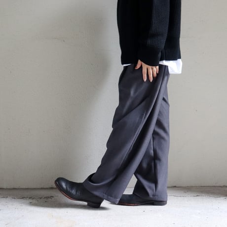 **2026年春夏分到着** TRAVAIL MANUEL トラバイユマニュアル　ドレープツイルバームパンツ 【送料無料】