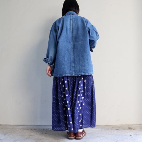 sasanqua by trees サザンカバイツリーズ　10.5オンスネップデニムカバーオール　#3year wash