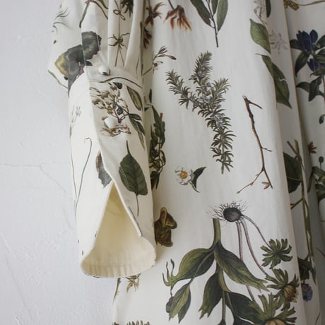 ASEEDONCLOUD アシードンクラウド　Tea garden flower print Tea garden gown #off white 【送料無料】