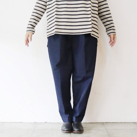 TRAVAIL MANUEL トラバイユマニュアル　T/Cデニムズートパンツ　#インディゴ　【送料無料】