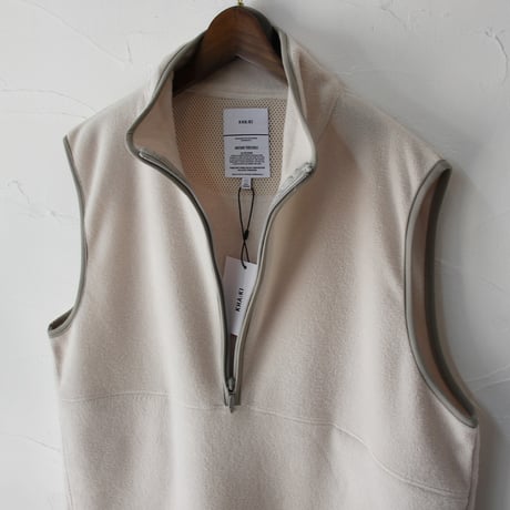 **MORE SALE** KHA:KI カーキ SIDE ZIP FLEECE DRESS フリースジャンパースカート #エクリュ、ブラウン