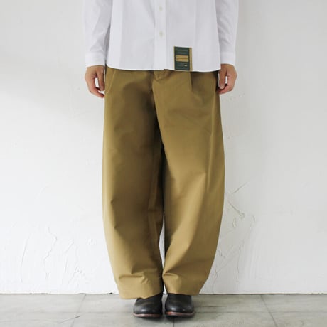ASEEDONCLOUD アシードクラウド HandWerker Wide Trousers ウェザークロスワイドトラウザー　#カーキ　【送料無料】