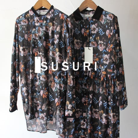 SUSURI ススリ　ペコラドレス　#black 【送料無料】