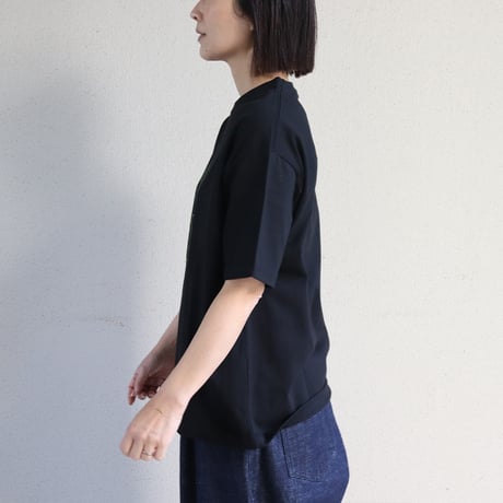 **別注色再入荷**amne アンヌ　”ELK” エルク柄半袖Tシャツ　#ブラック（自店別注色）、オリーブ、ホワイト
