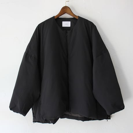 miffew ミフュー no coller over down jacket ノーカラーオーバーダウンジャケット　#black , beige , ecru