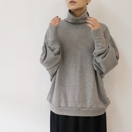 **再入荷** LinenYa リネンヤ　ヤク混ハイネックプルオーバー　#チャコール、グレー、オートミール
