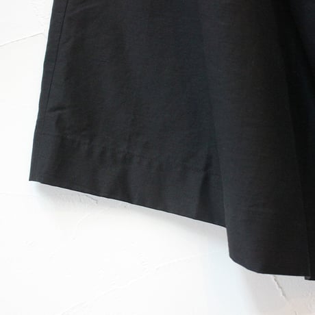 LinenYa リネンヤ　バックサテンワッシャータックスカート　#グリーン、ブラック