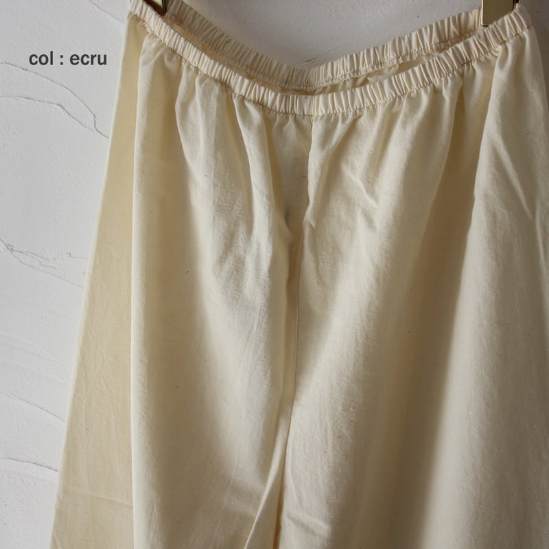 SUSURI ススリ フルッターパンツ #ecru , charcoal , black 【送