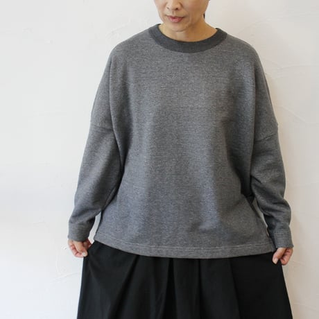 TRAVAIL MANUEL トラバイユマニュアル ヴィンテージ裏毛プルオーバー　#ヘザーグレー、チャコールグレー、サンド　【送料無料】