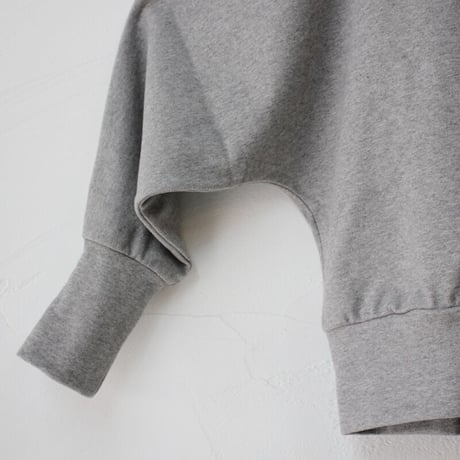**またまた再入荷** Linenya リネンヤ　コットンスウェットドルマンパーカー　#TOPグレー