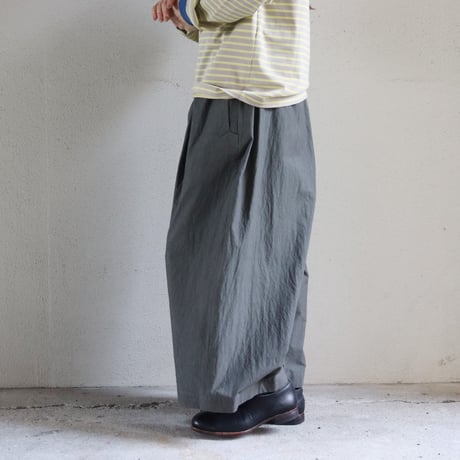 atelier naruse アトリエナルセ　コットンガウチョパンツ　cotton gaucho pants　#キャメル、チャコール　【送料無料】