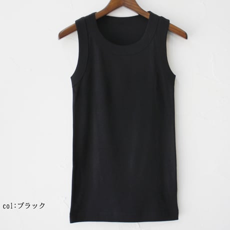 **2025s/s分到着** homspun ホームスパン　40/1度詰めフライスタンクトップ