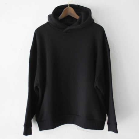 **再入荷** Linenya リネンヤ　ソフト裏毛コットンパーカー　#ブラック　【送料無料】