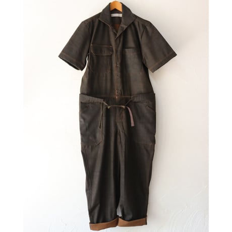 ASEEDONCLOUD アシードンクラウド　Immunity cloth Crafter jumpsuit　#dark brown 　【送料無料】