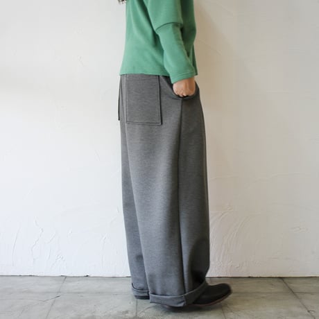 ARTE POVERA アルテポーヴェラ　ポルテックスポンチ2タックワイドパンツ　#ダークグレー