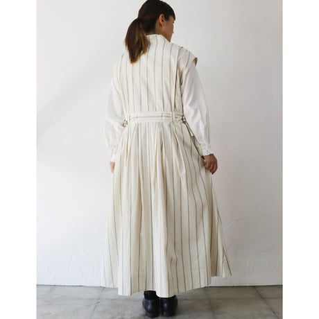 ASEEDONCLOUD アシードンクラウド　Zephyros stripe Hiraeth work coat  #off white 【送料無料】