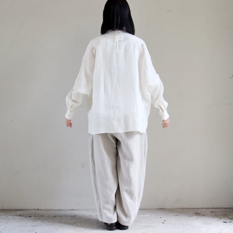 SUSURI ススリ　ハルシャツ　＃off white , black　【送料無料】