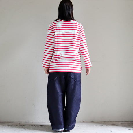 **再入荷**ASEEDONCLOUD HandWerker 綿麻デニムHWワイドトラウザー　♯インディゴ　【送料無料】