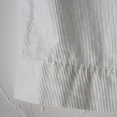 **再入荷** homspun ホームスパン　細コールギャザースカート　#シロ、ピンク、ブラック