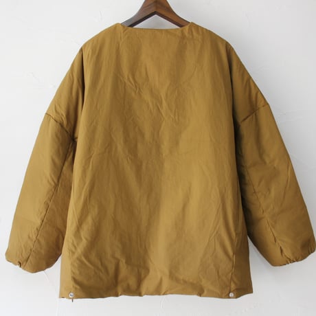 **またまたまた再入荷** LILOU + LILY リルアンドリリー　NO COLLAR DAWN JAKET　ノーカラーダウンジャケット　#ブラック、モカブラウン