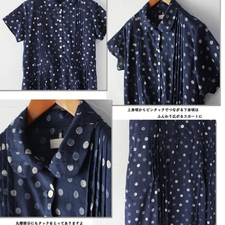 **再入荷**susuri ススリ　クナビーノワンピース　♯ネイビー　【送料無料】