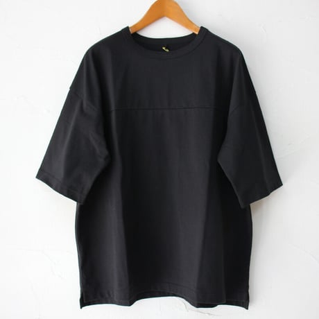 Linenya リネンヤ　コットン天竺オーバーTシャツ　#パープル、カーキ、ネイビー、ブラック