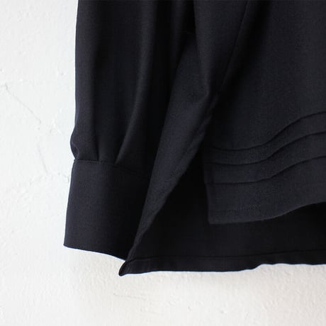 ASEEDONCLOUD　アシードンクラウド　pajamas wool Hyouryushi smock blouse #Navy 【送料無料】