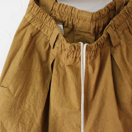 atelier naruse アトリエナルセ　コットンガウチョパンツ　cotton gaucho pants　#キャメル、チャコール　【送料無料】