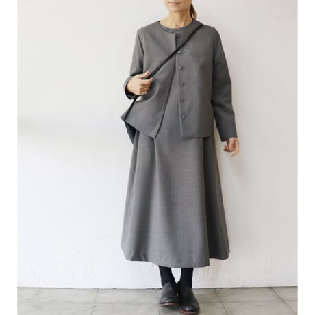 **2026年度分到着** atelier naruse アトリエナルセ　formal set-up no collar jacket　フォーマルセットアップノーカラージャケット