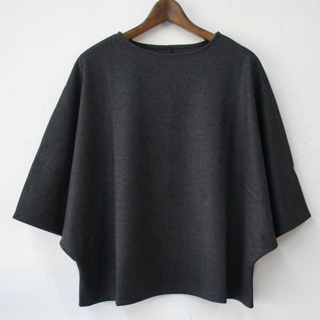 **再入荷** Linenya リネンヤ　ウールドルマンベスト　#チャコール　【送料無料】