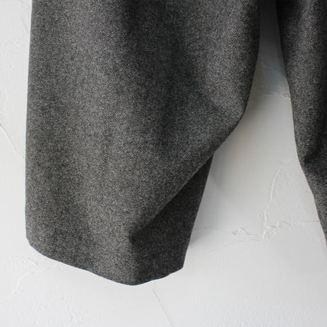 atelier naruse アトリエナルセ furano wool wide pants  #杢ブラック　【送料無料】