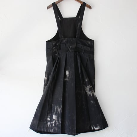 ASEEDONCLOUD アシードンクラウド　Fog forest denim Sankayo apron dress #black