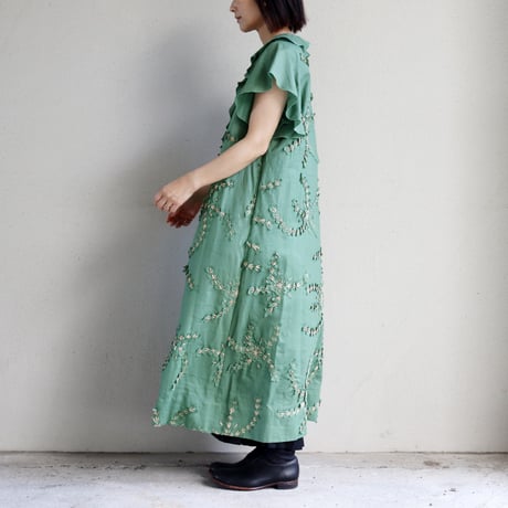SUSURI ススリ　シンクドレス　#green , black　【送料無料】