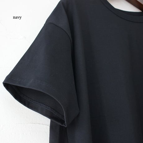 **再入荷** TRAVAIL MANUEL トラバイユマニュアル　ミディ天竺バックフレアTシャツ